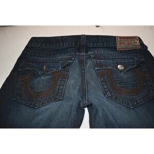 Vintage True Religion Jeans Mens Size 38 x 30 Rainbow Ricky Baggy Loose Fit Y2K